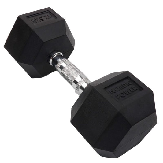 Hex Håndvægt 12,5 kg Fra NORDIC POWER, Se Alle Hexagon Håndvægte På Maxis.dk