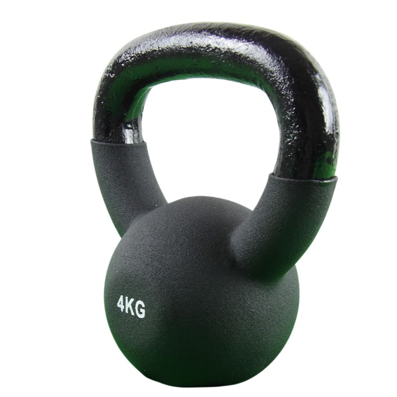 Kettlebell 4 kg. Gjutjärn och neopren - NORDIC POWER