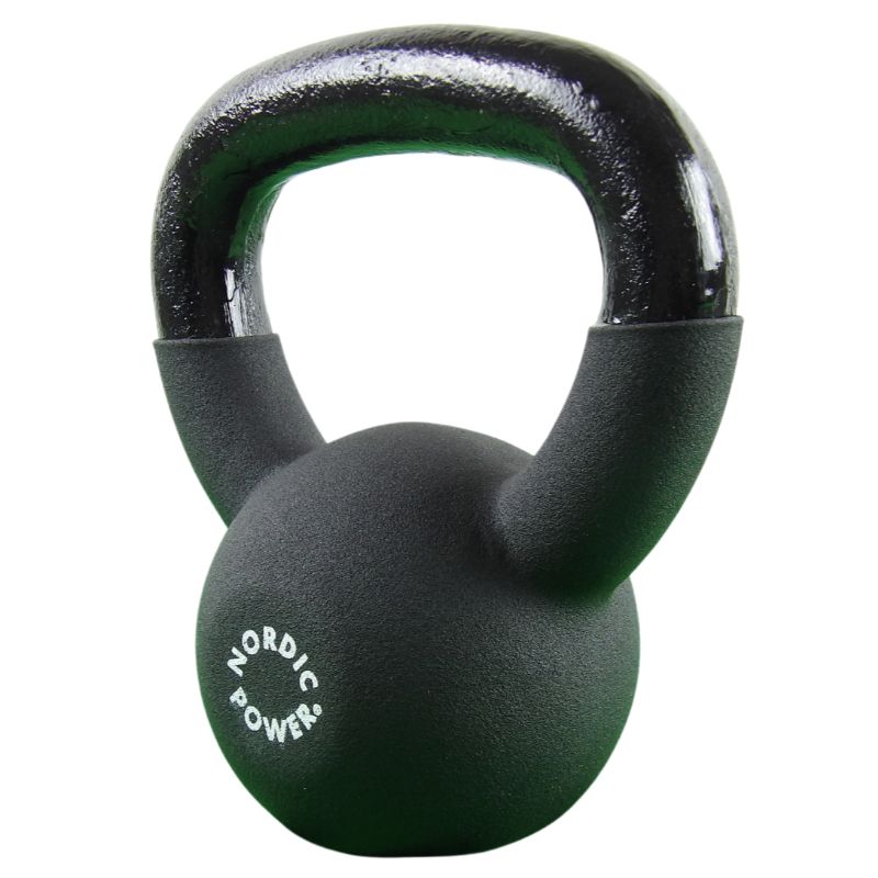 Kettlebell 4 kg. Gjutjärn och neopren - NORDIC POWER