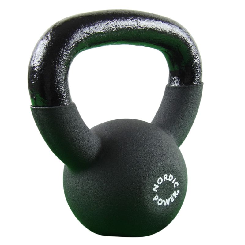 Kettlebell 4 kg. Gjutjärn och neopren - NORDIC POWER