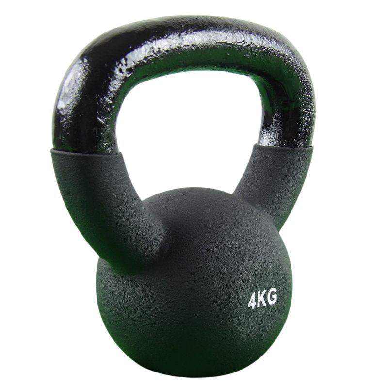 Kettlebell 4 kg. Gjutjärn och neopren - NORDIC POWER