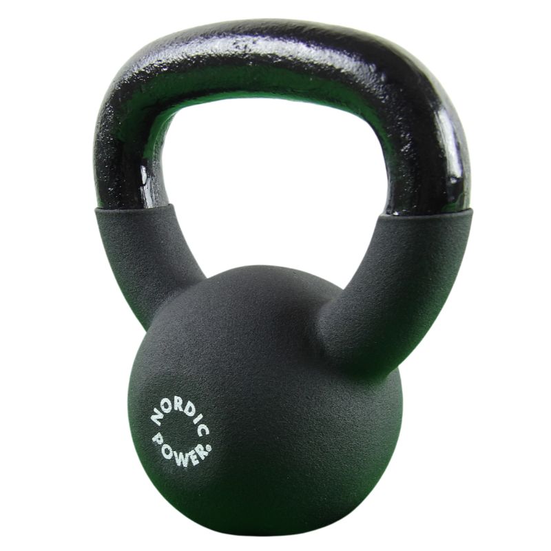 Kettlebell 4 kg. Gjutjärn och neopren - NORDIC POWER