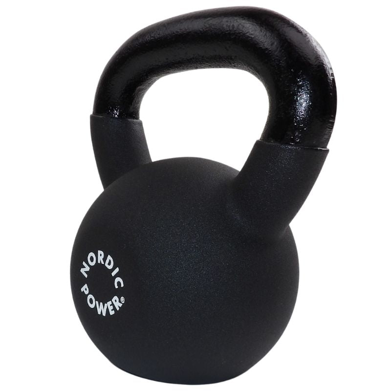 Billig Kettlebell 12 Kg, Sort Neopren Fra NORDIC POWER, Køb Med Prisgaranti Her