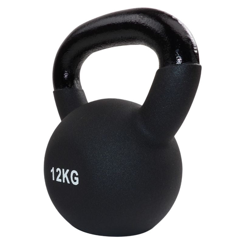 Køb 12 Kg. Sort Kettlebell Med Neopren Fra NORDIC POWER - Maxis.dk