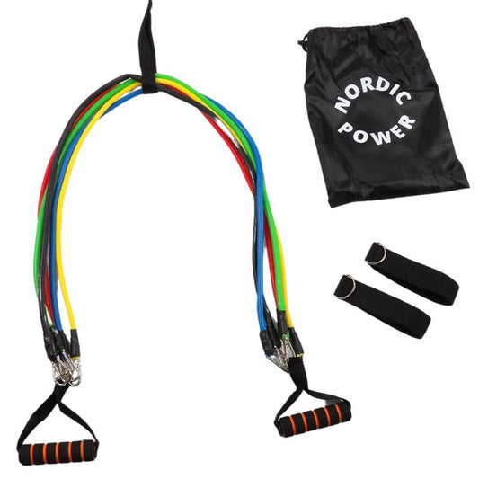 Træningselastik med håndtag, NORDIC POWER, Køb Billigst Her - Maxis.dk