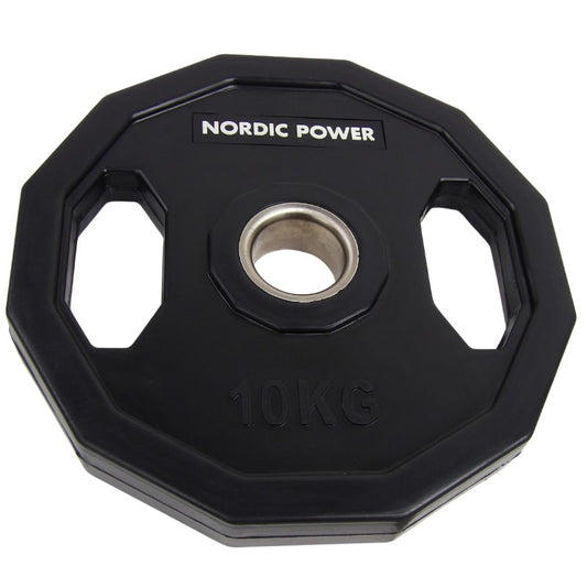 Viktskiva 10 kg. PRO, 12 hörn - NORDIC POWER - 1 styck - Ø50 mm.
