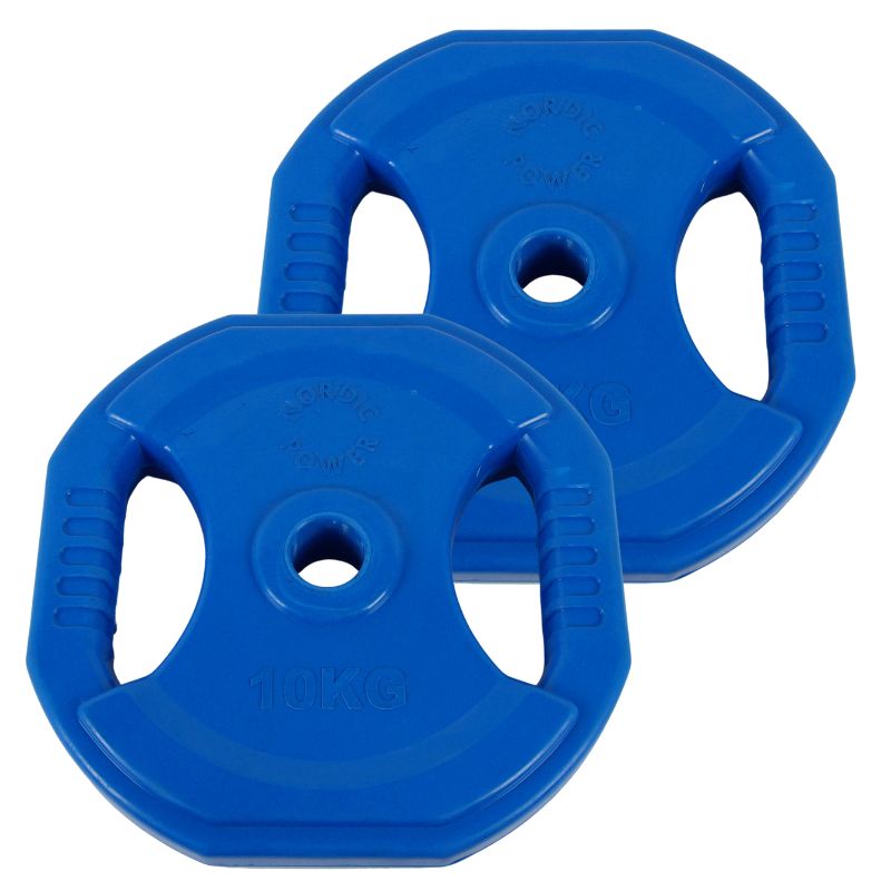 2 st. Bodypump Viktskivor 7,5 kg. Blå, Ø25 mm - NORDIC POWER