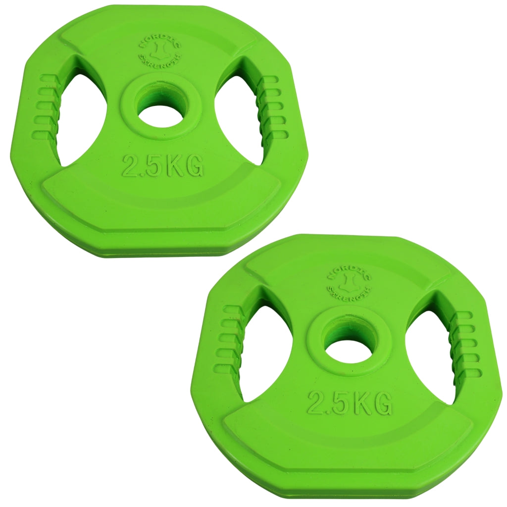 2 st. Bodypump viktskivor set 2,5 kg - Återstående parti - Ø30 mm