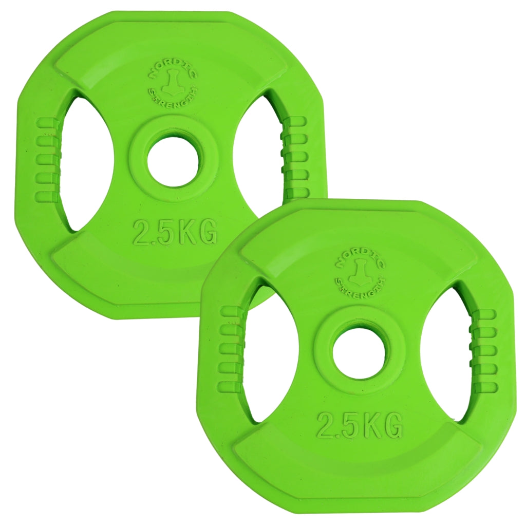 2 st. Bodypump viktskivor set 2,5 kg - Återstående parti - Ø30 mm