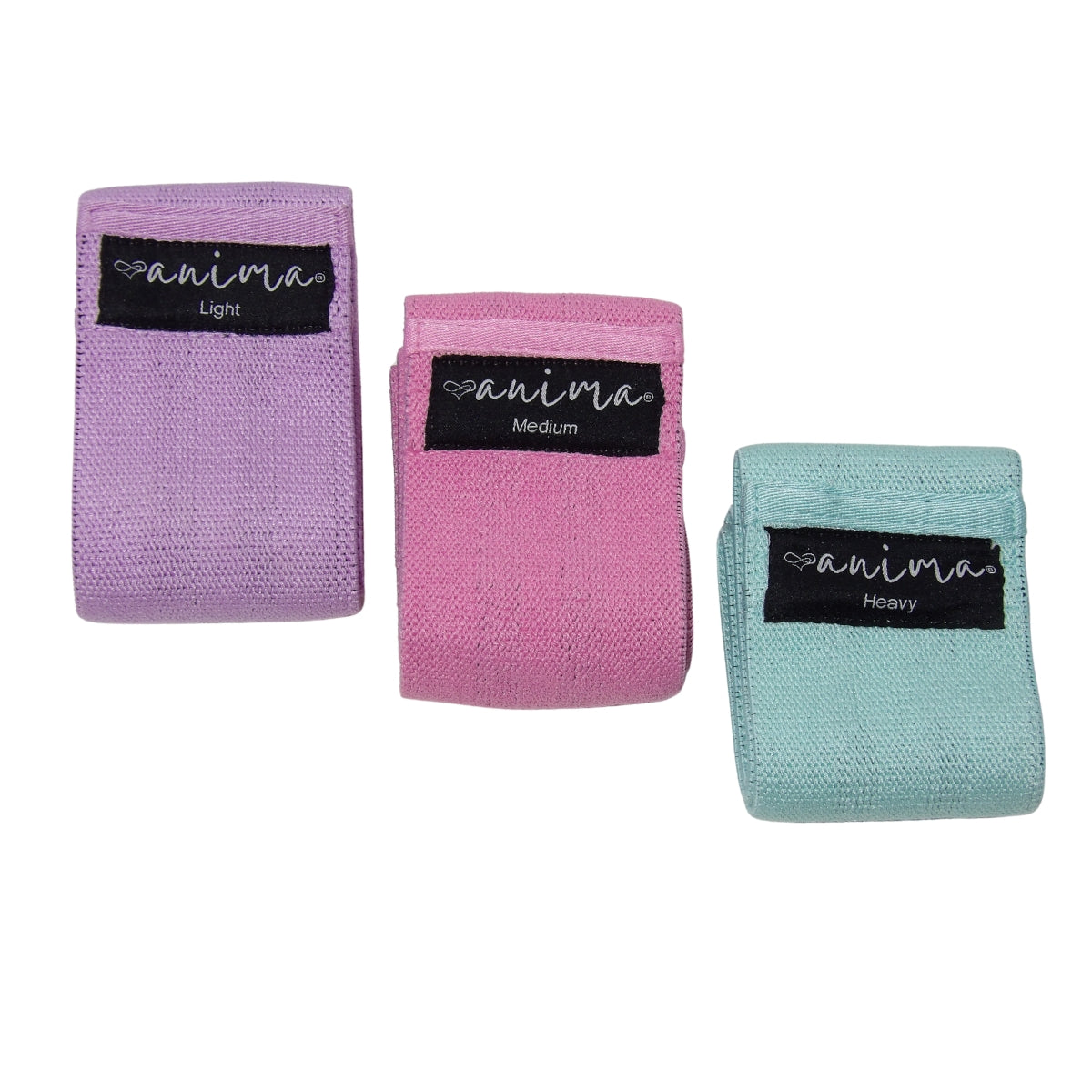RUMPBAND 3-PACK, LILA, ROSA, TURKOS - ANIMA