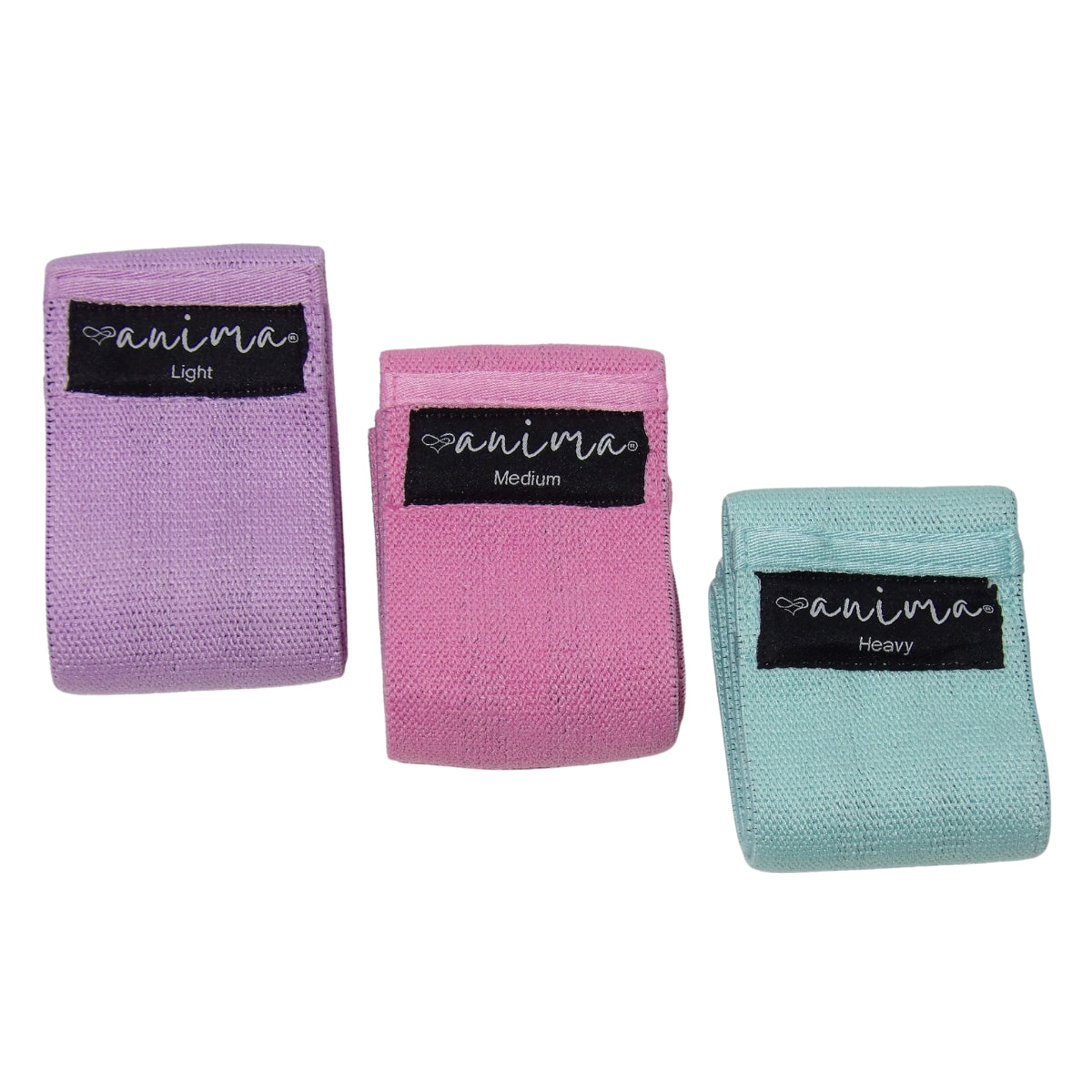 RUMPBAND 3-PACK, LILA, ROSA, TURKOS - ANIMA