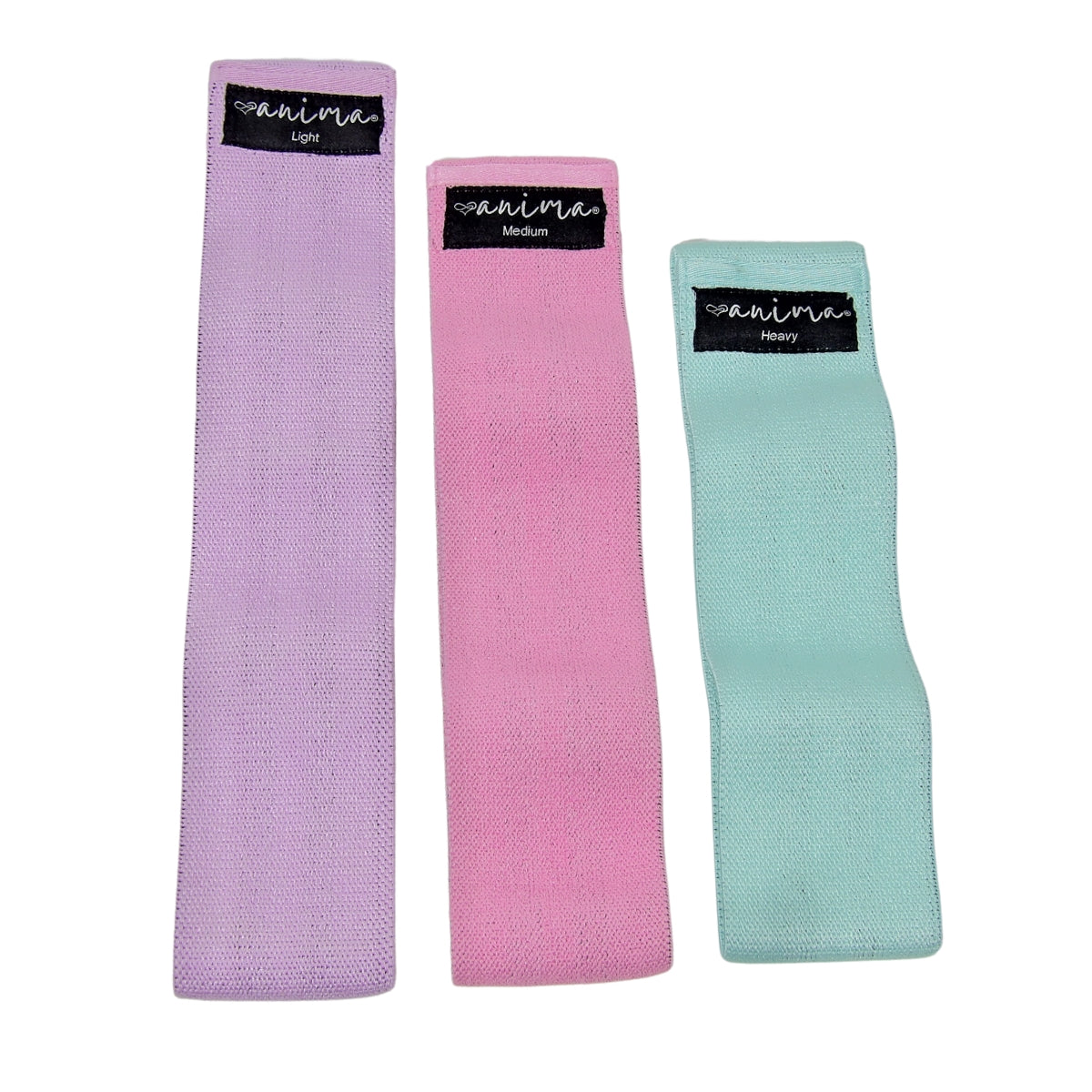 RUMPBAND 3-PACK, LILA, ROSA, TURKOS - ANIMA