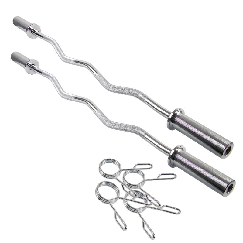 2 st. Olympic EZ Curl-stång 6,5 kg - Ø50 mm - Erbjudande