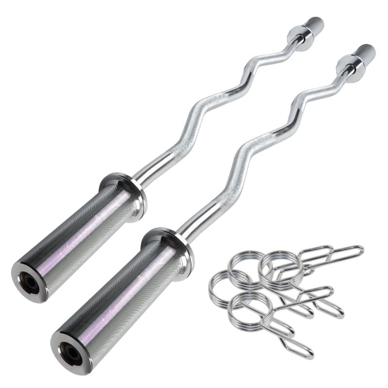 2 st. Olympic EZ Curl-stång 6,5 kg - Ø50 mm - Erbjudande