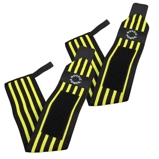 2 st. handledsstöd, handledslinda gul - NORDIC POWER