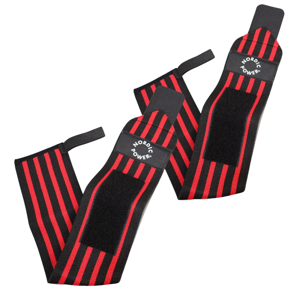 2 st. handledsstöd, handledslinda röd - NORDIC POWER