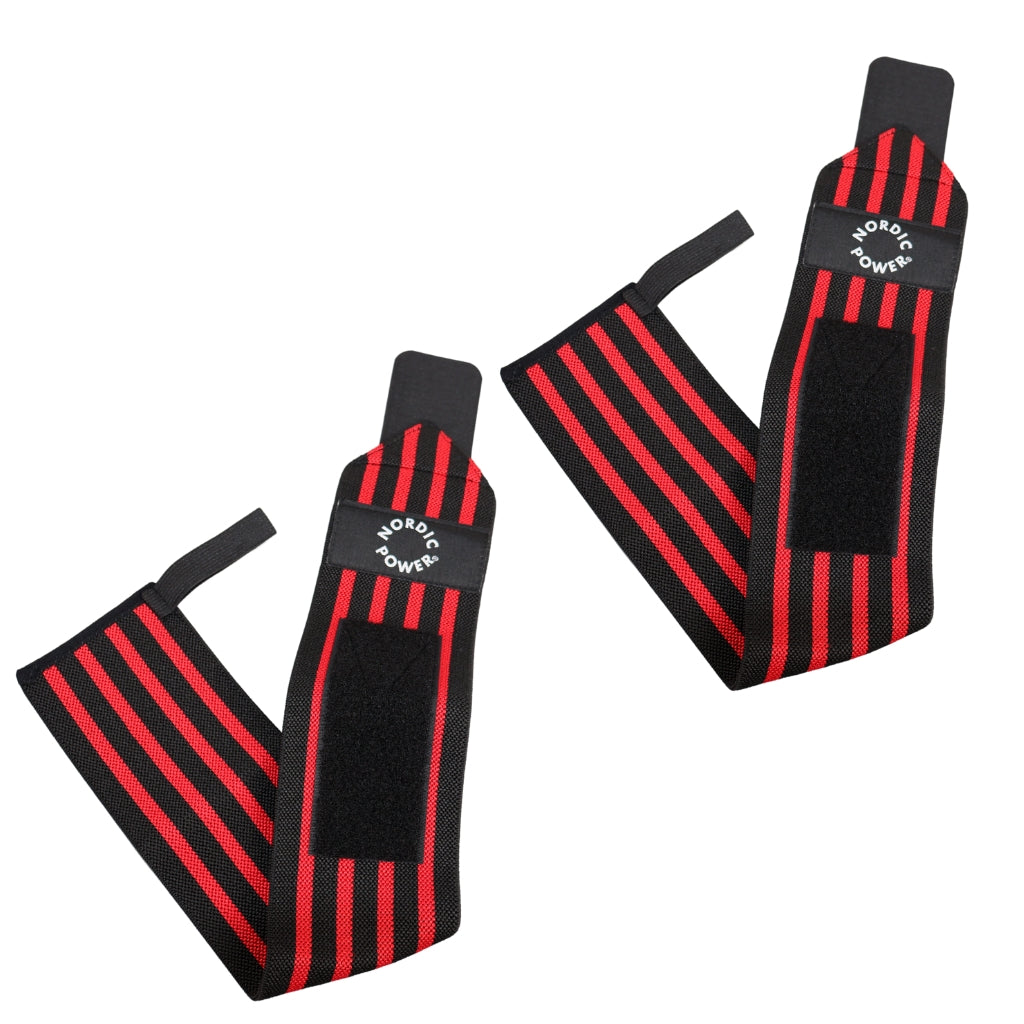 2 st. handledsstöd, handledslinda röd - NORDIC POWER
