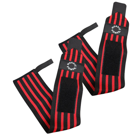 2 st. handledsstöd, handledslinda röd - NORDIC POWER