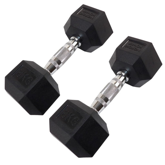 2 x 8 kg sexkantshantlar - NORDIC POWER
