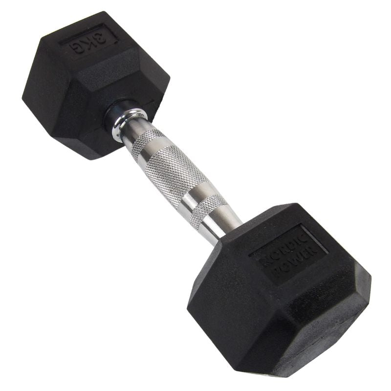 Hexagonhantel 3 kg - NORDIC POWER