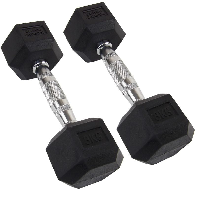 Hexagonhantel 3 kg - NORDIC POWER