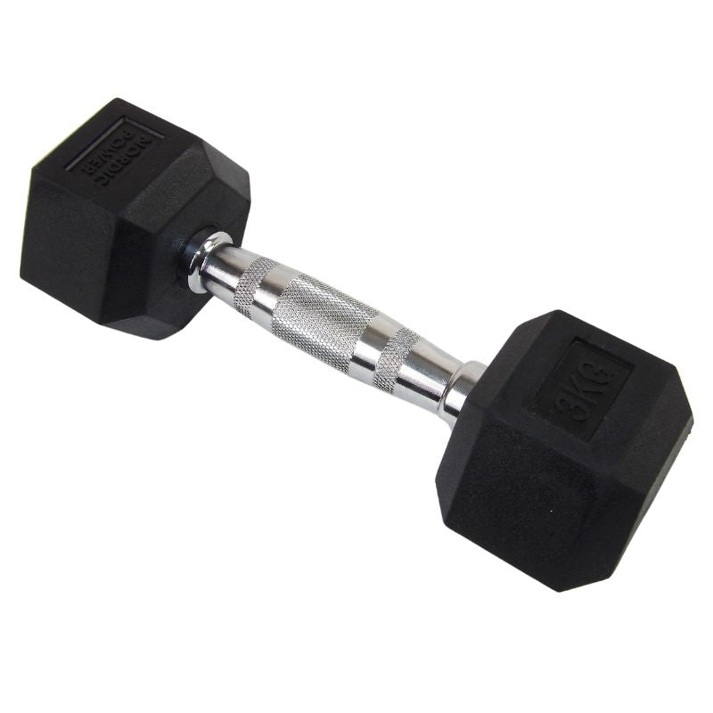 Hexagonhantel 3 kg - NORDIC POWER