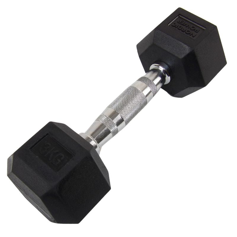 Hexagonhantel 3 kg - NORDIC POWER