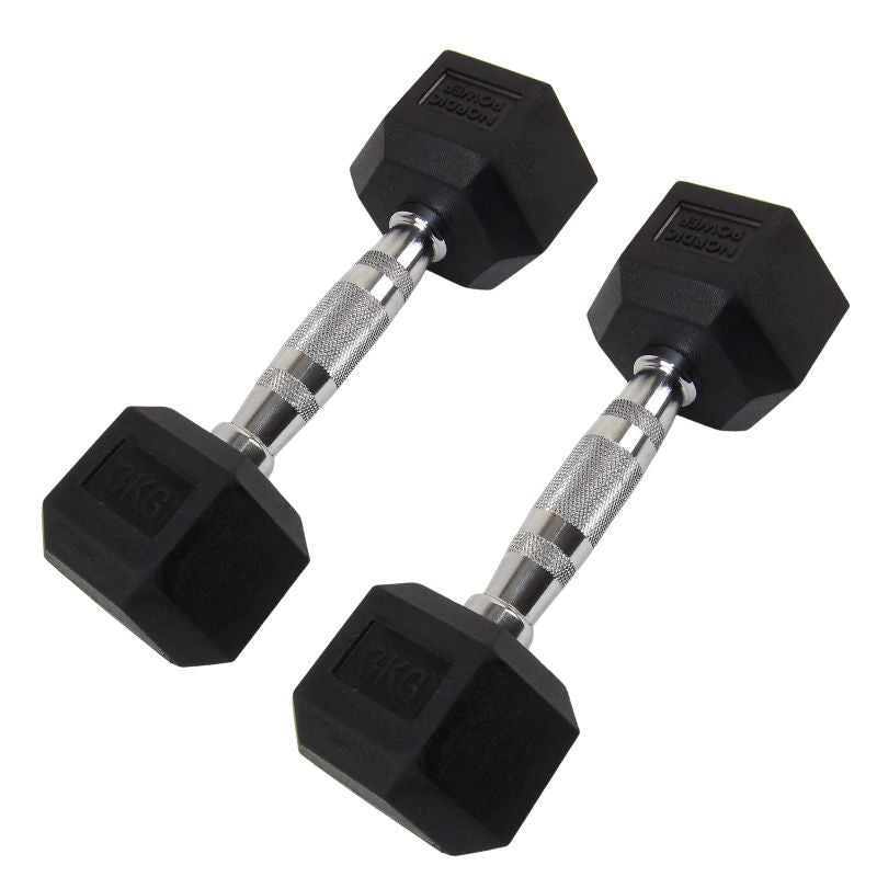 Hexagonhantel 3 kg - NORDIC POWER