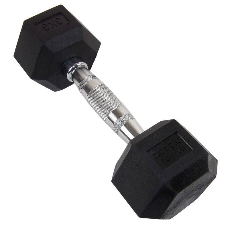 Hexagonhantel 3 kg - NORDIC POWER