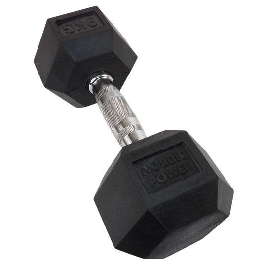Hexagonhantel 9 kg - NORDIC POWER