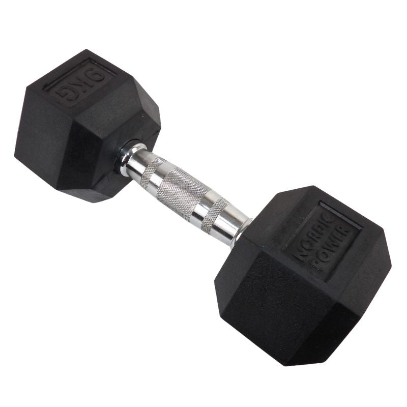 Hexagonhantel 9 kg - NORDIC POWER