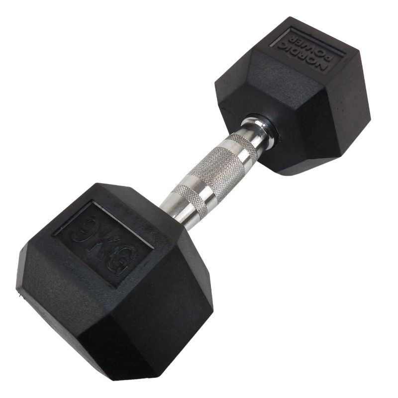 2 x 9 kg. Hexagonhantlar - NORDIC POWER