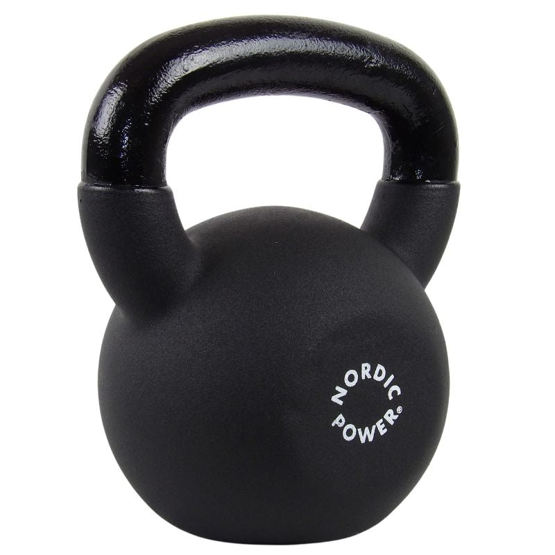 Kettlebell 18 kg. Gjutjärn och neopren - NORDIC POWER