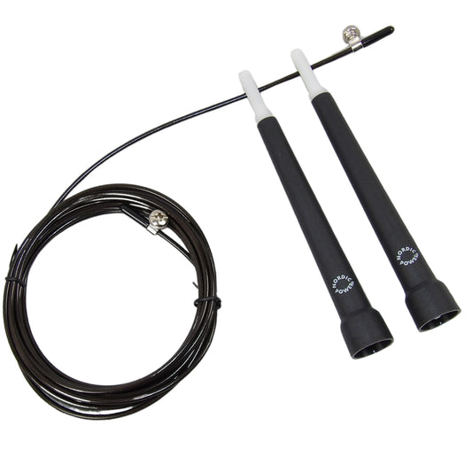 Speedrope Svart med vajer - NORDIC POWER