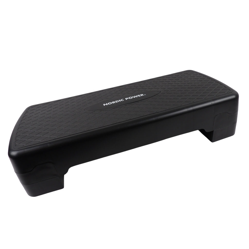 Stegbänk Justerbar 68 cm, Svart - NORDIC POWER
