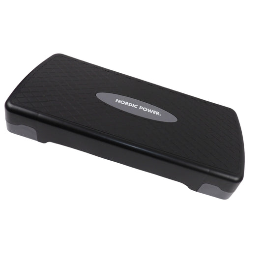 Stegbänk justerbar 68 cm, svart och grå - NORDIC POWER