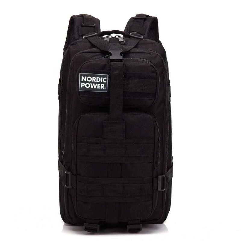 Taktisk gymryggsäck 25 liter, svart - NORDIC POWER