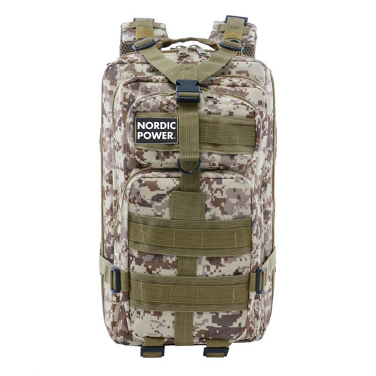 Taktisk gymryggsäck 25 liter, Desert Digital - NORDIC POWER