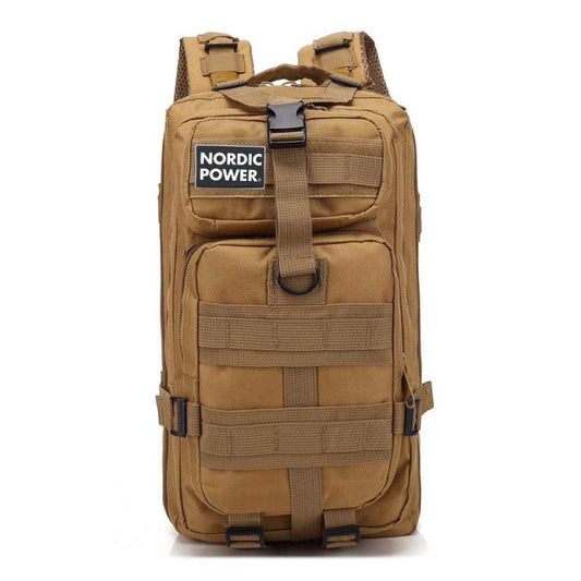 Taktisk gymryggsäck 25 liter, khaki - NORDIC POWER
