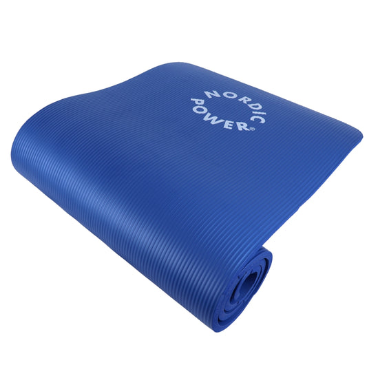 Träningsmatta Blå 1,5 cm Tjock - NORDIC POWER - ERBJUDANDE
