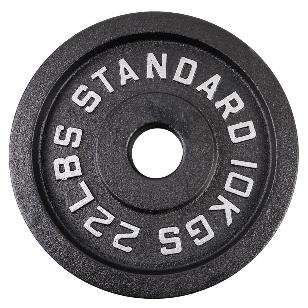 Viktskiva 10 kg. Svart metall 1 st. Ø50 mm - NORDIC POWER