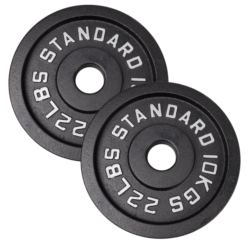 Viktskiva 10 kg. Svart metall 1 st. Ø50 mm - NORDIC POWER