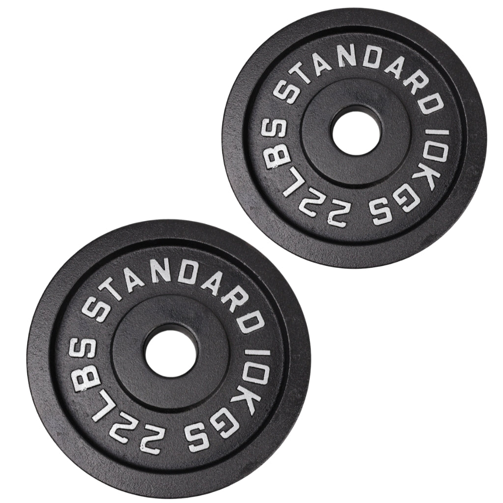 Viktskiva 10 kg. Svart metall 1 st. Ø50 mm - NORDIC POWER
