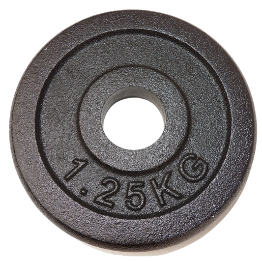 Billig Vægtskive 1,25 kg, Sort Jern, Fra NORDIC POWER - Altid Billigst Her  - Maxis.dk