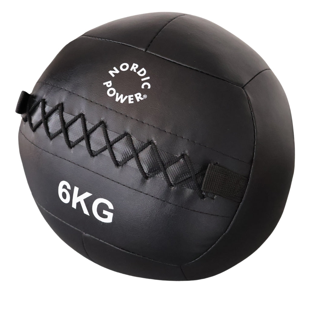 Väggboll 6 kg, Svart - NORDIC POWER
