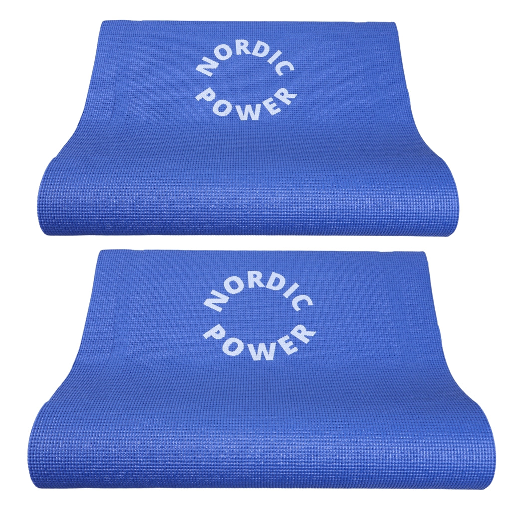 2 st. yogamatta blå 6 mm - NORDIC POWER