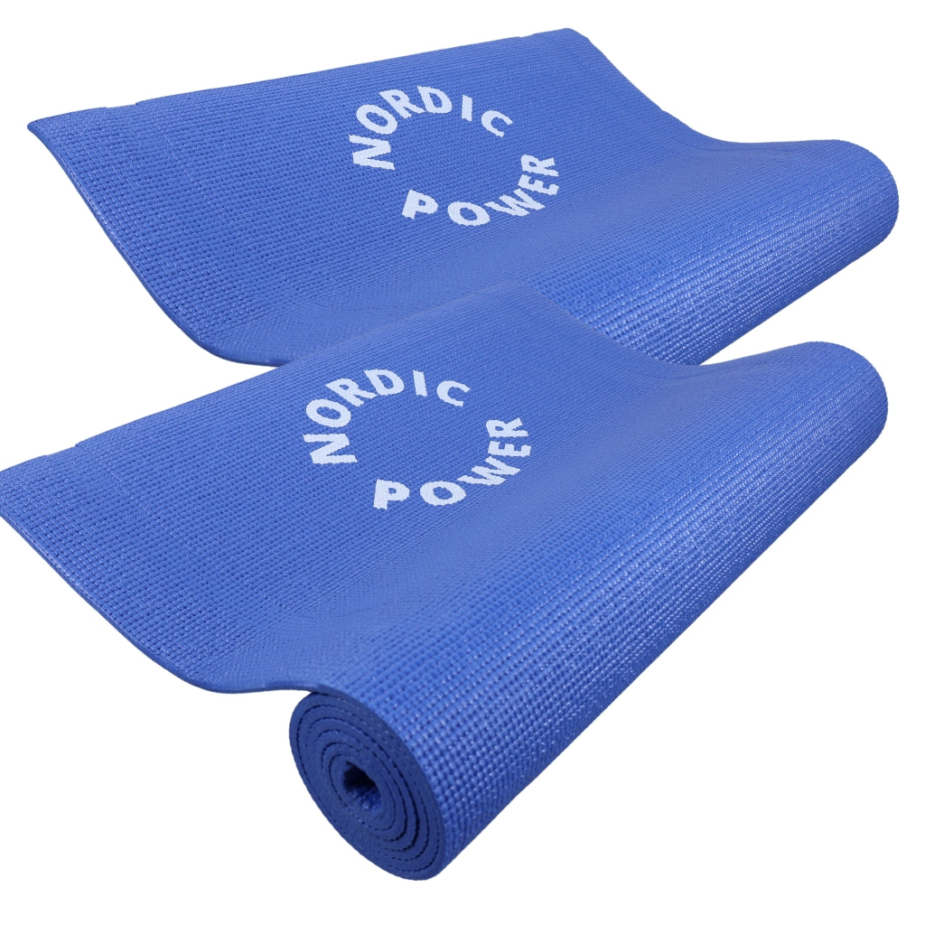 2 st. yogamatta blå 6 mm - NORDIC POWER