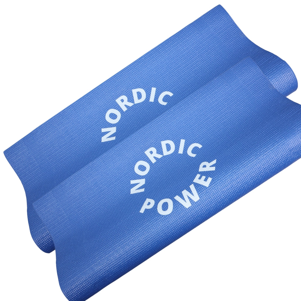 2 st. yogamatta blå 3 mm - NORDIC POWER