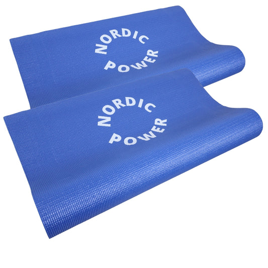 2 st. yogamatta blå 3 mm - NORDIC POWER