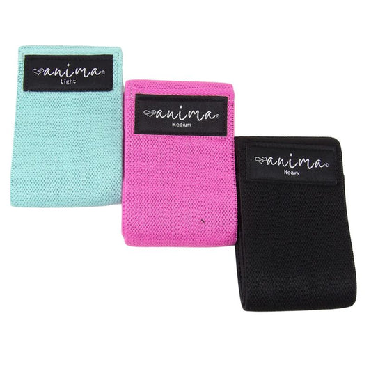 3-PACK BOOTY BAND, SVART, TURKOS, ROSA - ANIMA